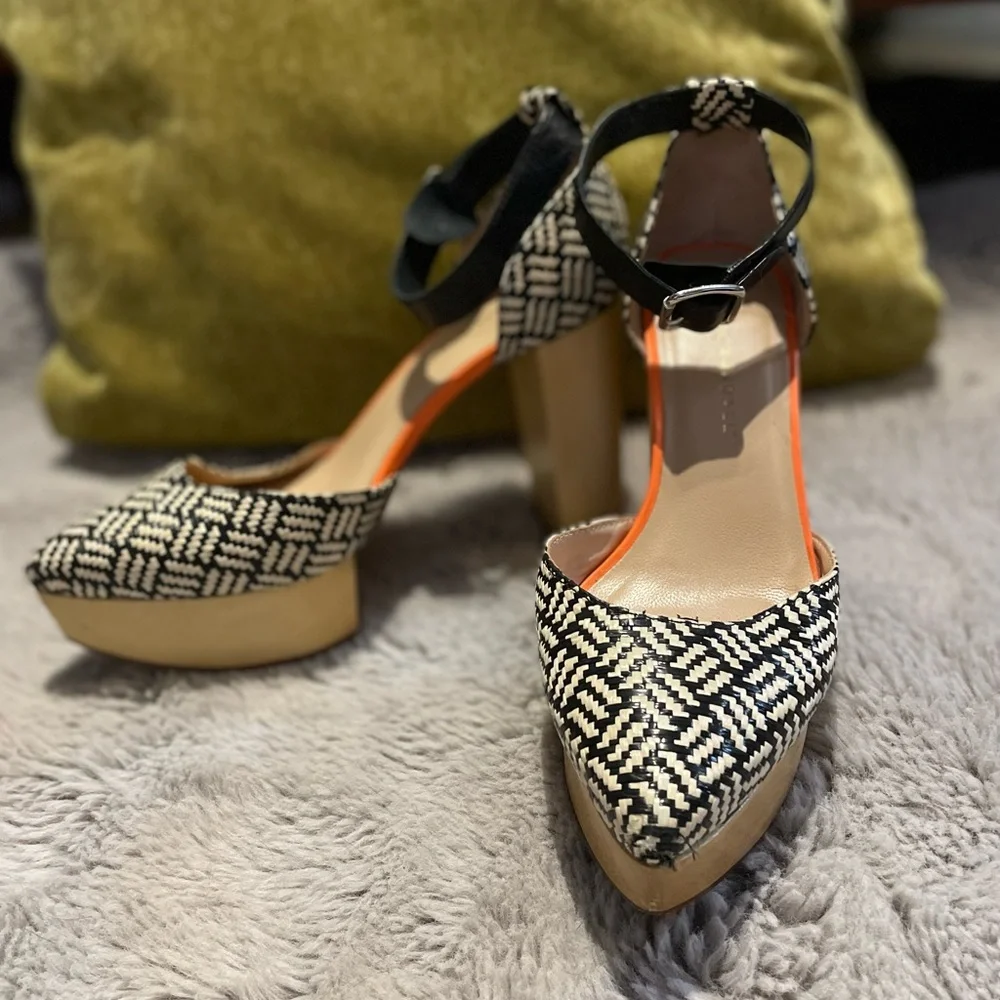 Women’s Loeffler Randall Chunky Heels ( 7.5 ) - Picture 1 of 5